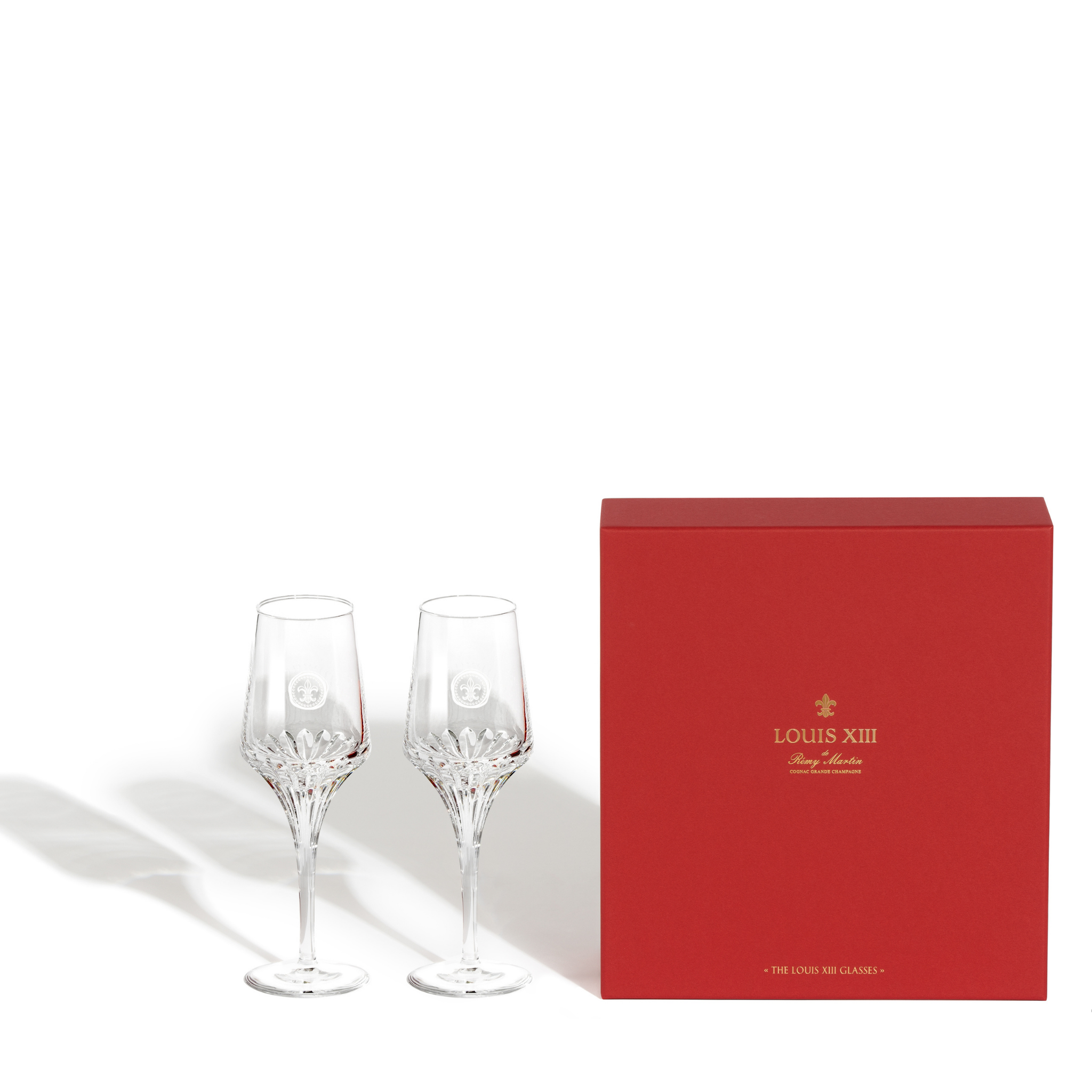 Lot de deux verres en cristal