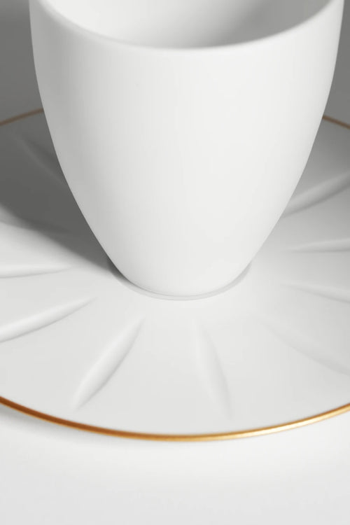 Ode au Temps - Set de 2 Tasses à Café et Soucoupes