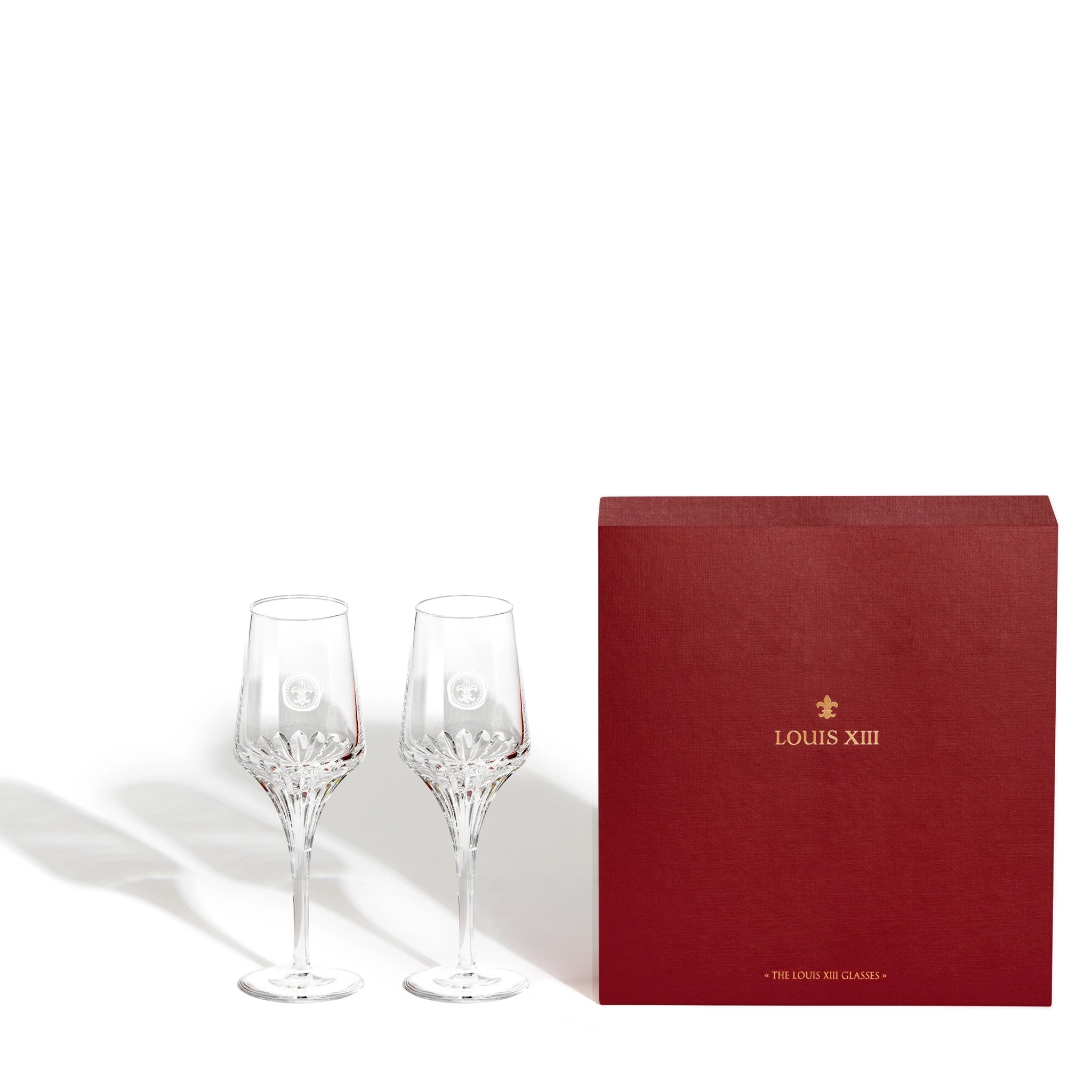 Lot de deux verres en cristal