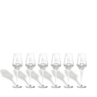 Lot de 6 verres en cristal